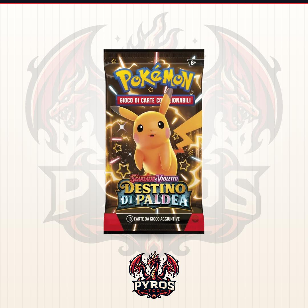 Pokémon Bustina Destino di Paldea ITA - GIOCO DI CARTE COLLEZIONABILI SIGILLATE CON ARTWORK CASUALE IN ITALIAN