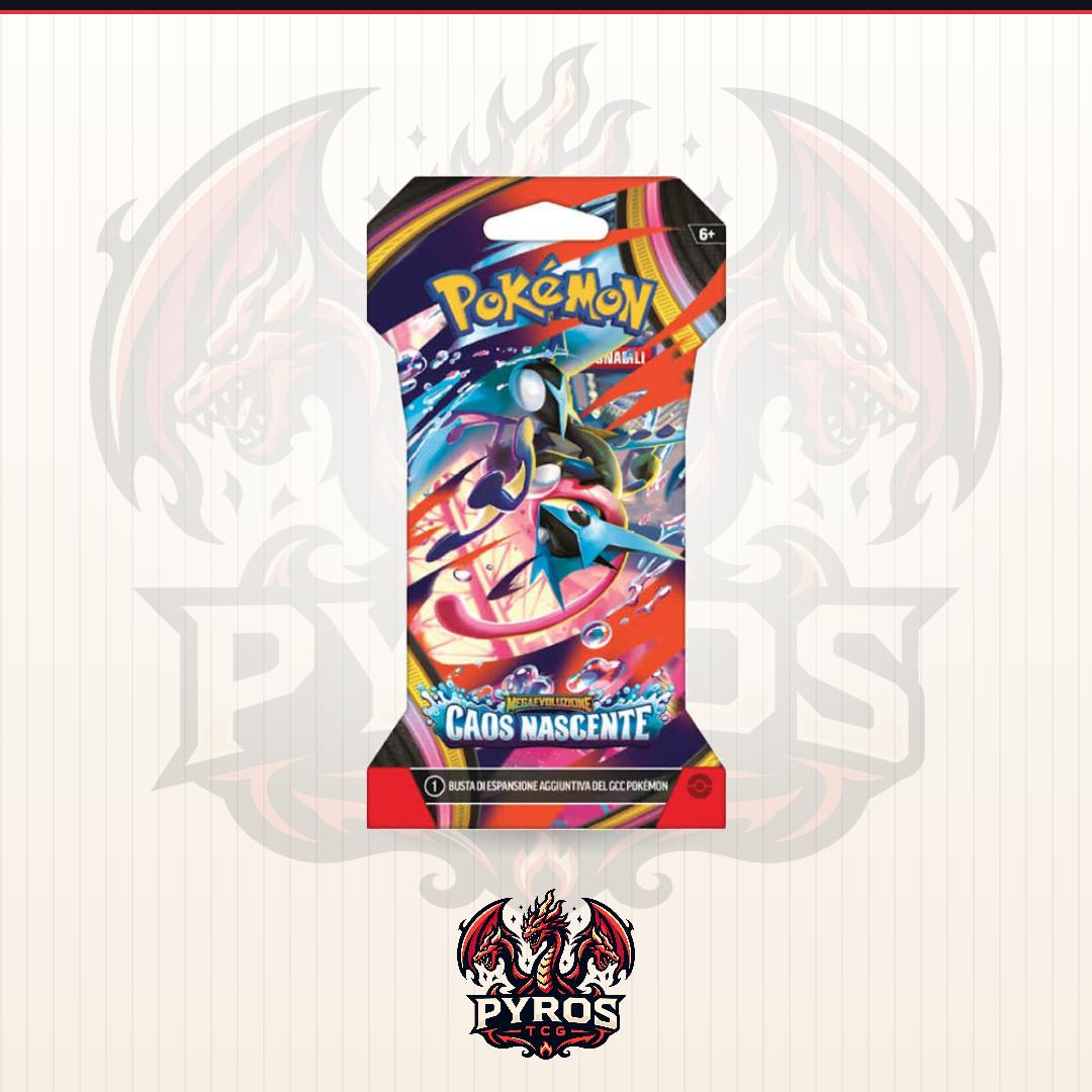 Pokémon Bustina Caos Nascente ITA - GIOCO DI CARTE COLLEZIONABILI SIGILLATE CON ARTWORK CASUALE IN ITALIANO