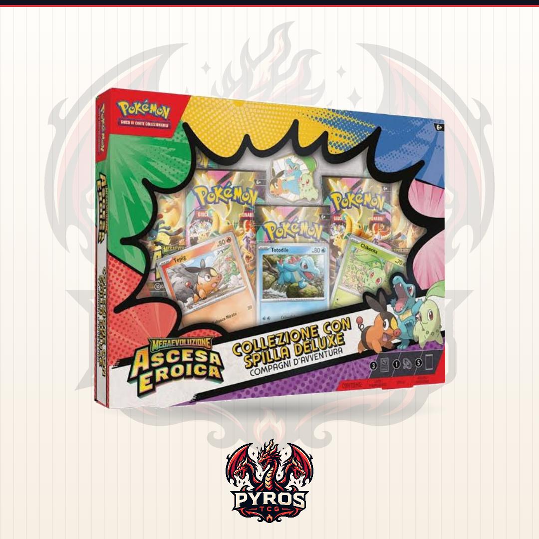 Pokémon Ascesa Eroica | Collezione con Spilla Deluxe "Compagni d'Avventura" (ITA)