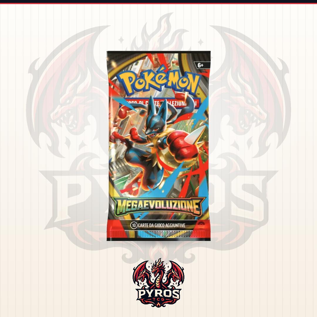 Pokémon Bustina Megaevoluzione ITA - GIOCO DI CARTE COLLEZIONABILI SIGILLATE CON ARTWORK CASUALE IN ITALIANO