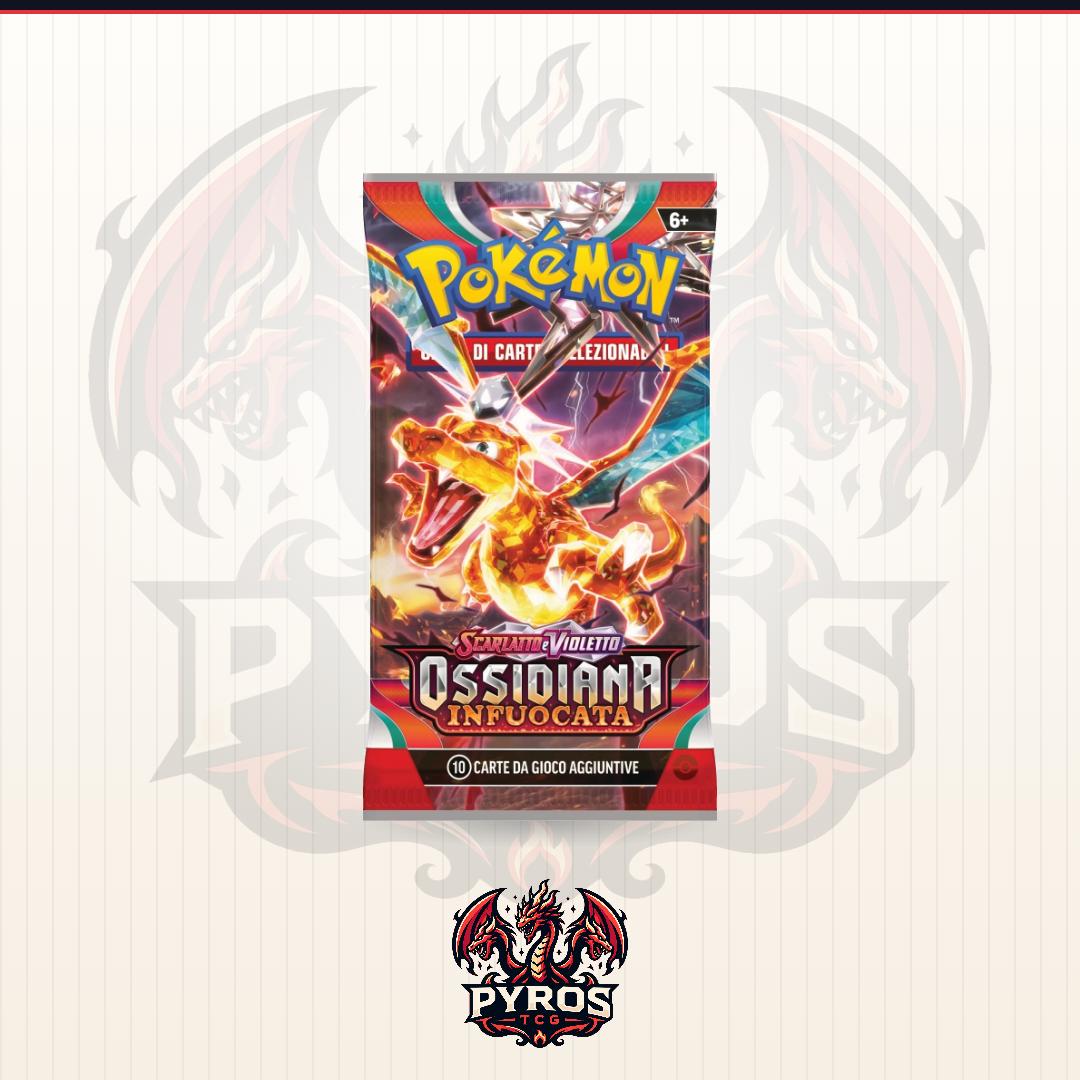 Pokémon Bustina Ossidiana Infuocata ITA - GIOCO DI CARTE COLLEZIONABILI SIGILLATE CON ARTWORK CASUALE IN ITALI